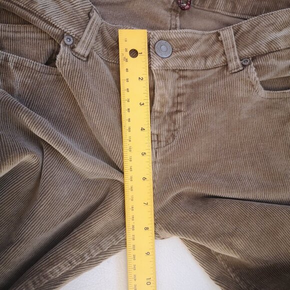 2/$30.00 Mix & Match - Moto Ladies Tan Size 31 Corduroy Flare Leg Pants - Picture 11 of 12